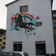 Street art v uliciach Reykjavíku